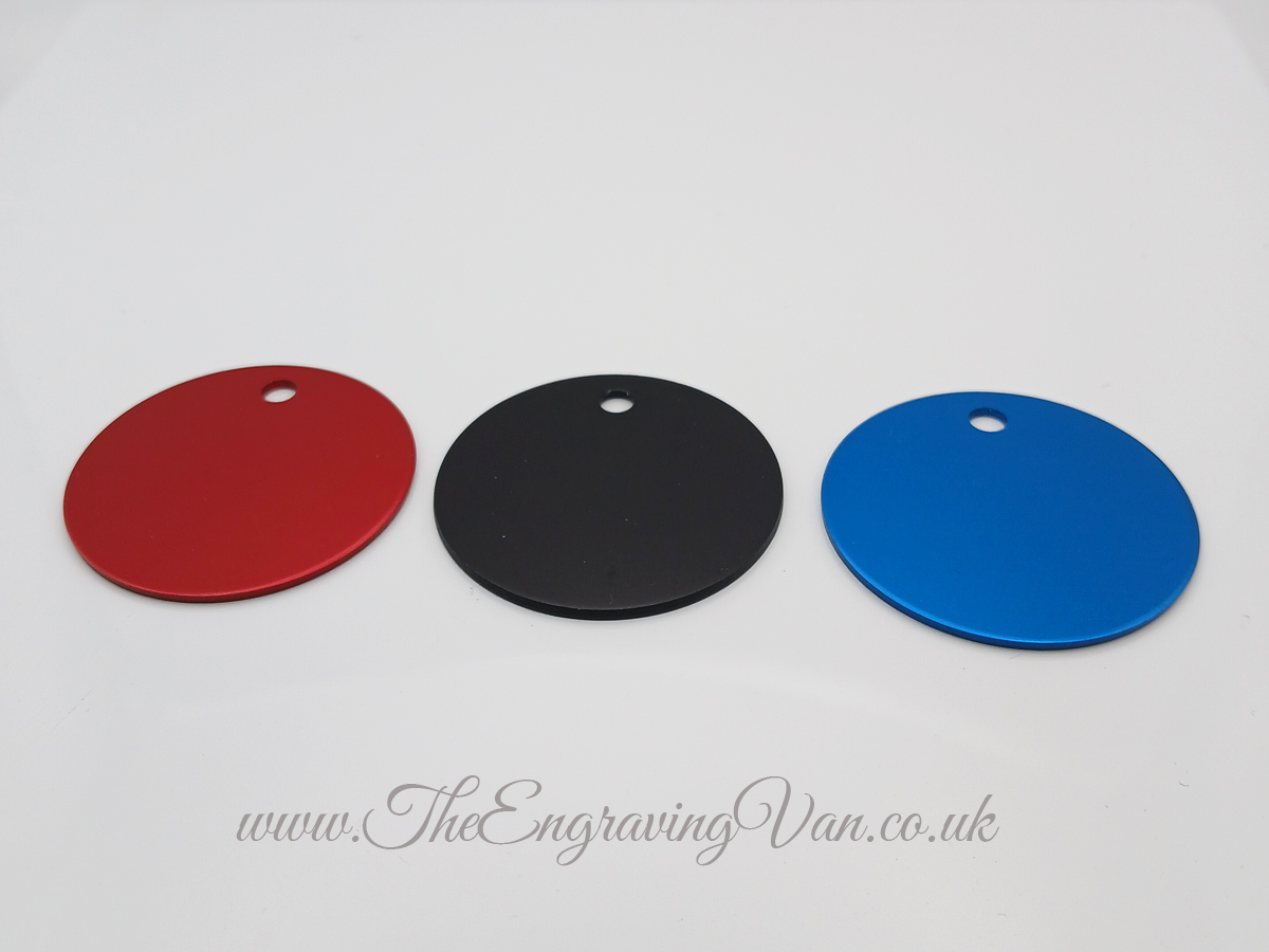 Large Gift Tags Red Black Blue The Engraving Van