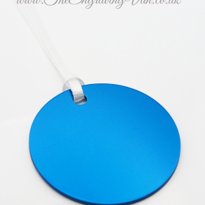 Large Disk Dark Blue with Ribbon The Engraving Van